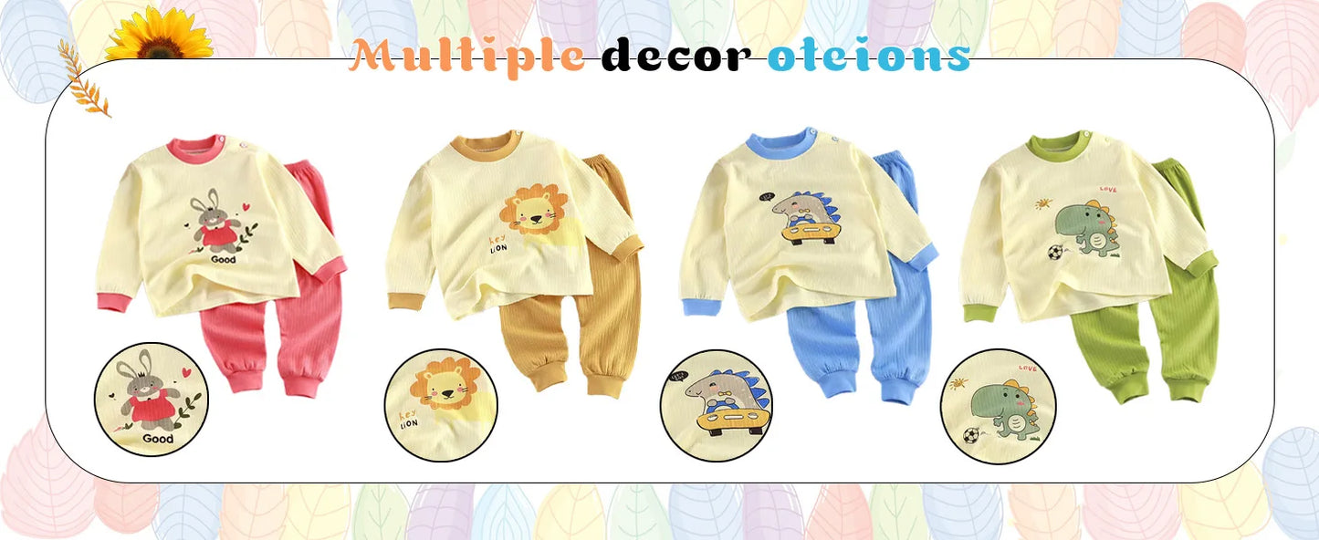 Girl/Boy 2 Pcs Cartoon T-shirt+shorts