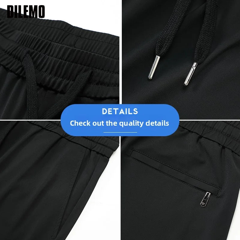 Silk Stretch Casual Fashion Long Pants Pencil