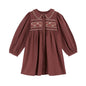 Girls Cute Embroidery Long Sleeve Princess dDesses