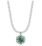 Sterling Silver Moissanite Crown Necklace for Ladies
