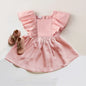 Baby Girls Linen Cotton Princess Dress