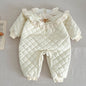 Infant Baby Girls Long Sleeve Cotton Jumpsuit