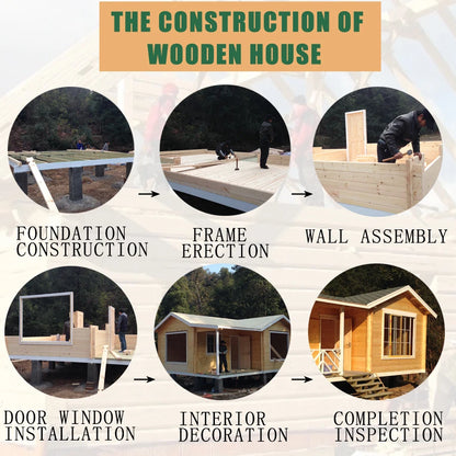 Triangle Wooden Tiny House Cabin Prefabricated