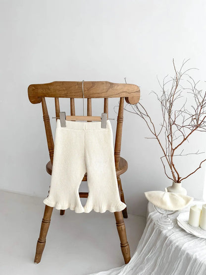 Infant Girl Boot Cut Knitted Pants