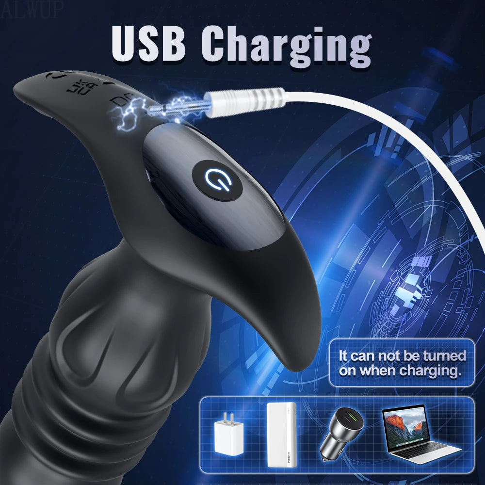 Toy Butt Plug Stimulator Masturbation Penetration Vibrating