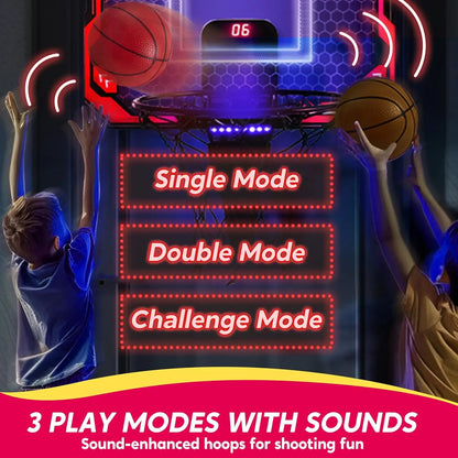 Mini Indoor Basketball Hoop Light Up Scoreboard