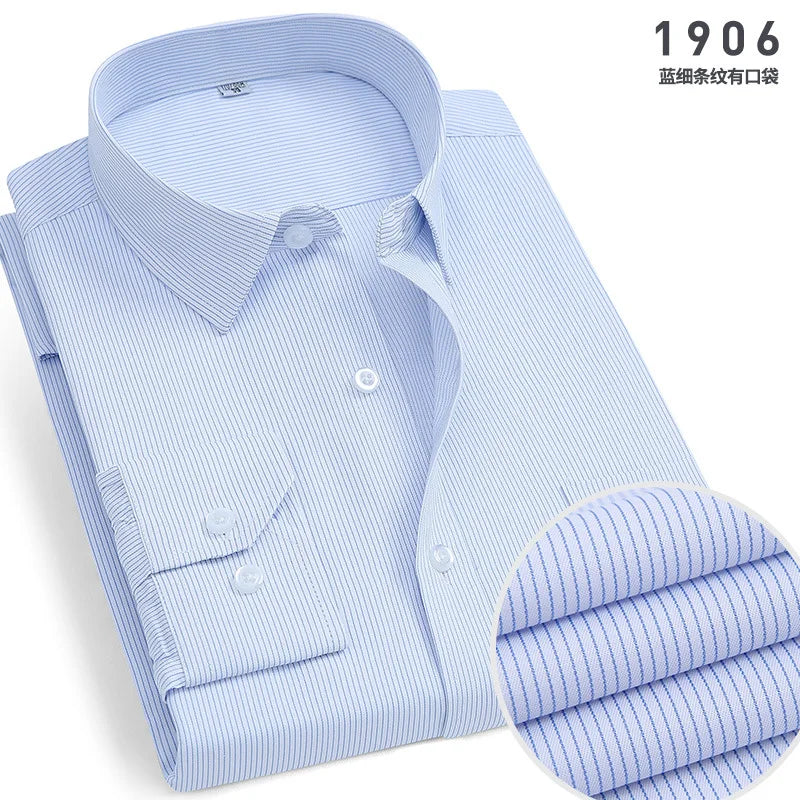 Mens Long-sleeved Non-ironing Anti-wrinkle Shirts