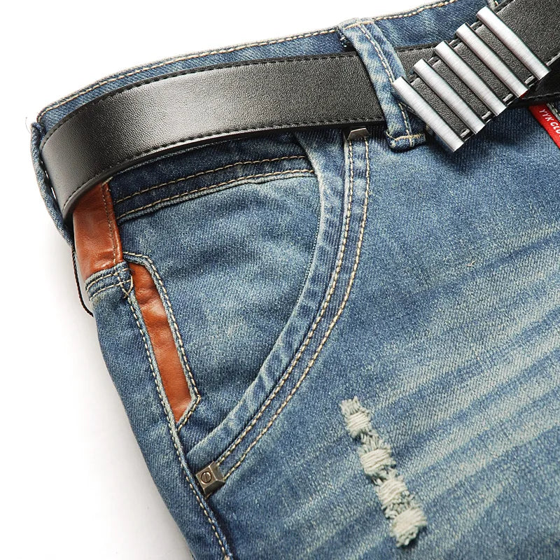 Ripped Plus Size Jeans for Men Fashion