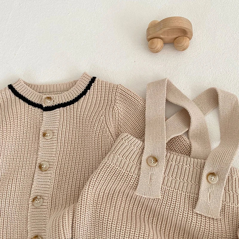 3 Pcs Newborn Baby Girls/Boys Sleeveless Knit Rompers
