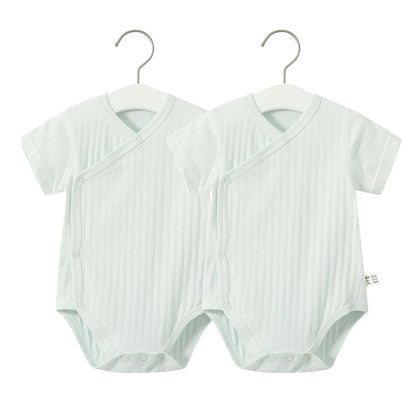 2Pcs Newborn Baby Girls Romper Pure Cotton Bodysuit