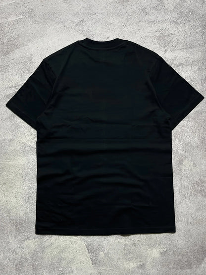 3 Piece Black Cotton Short Sleeve Men's T Shirt Set