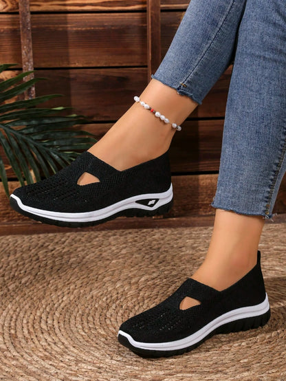 Women's Casual Mesh Sneakers – Cushioned Wedge Sole