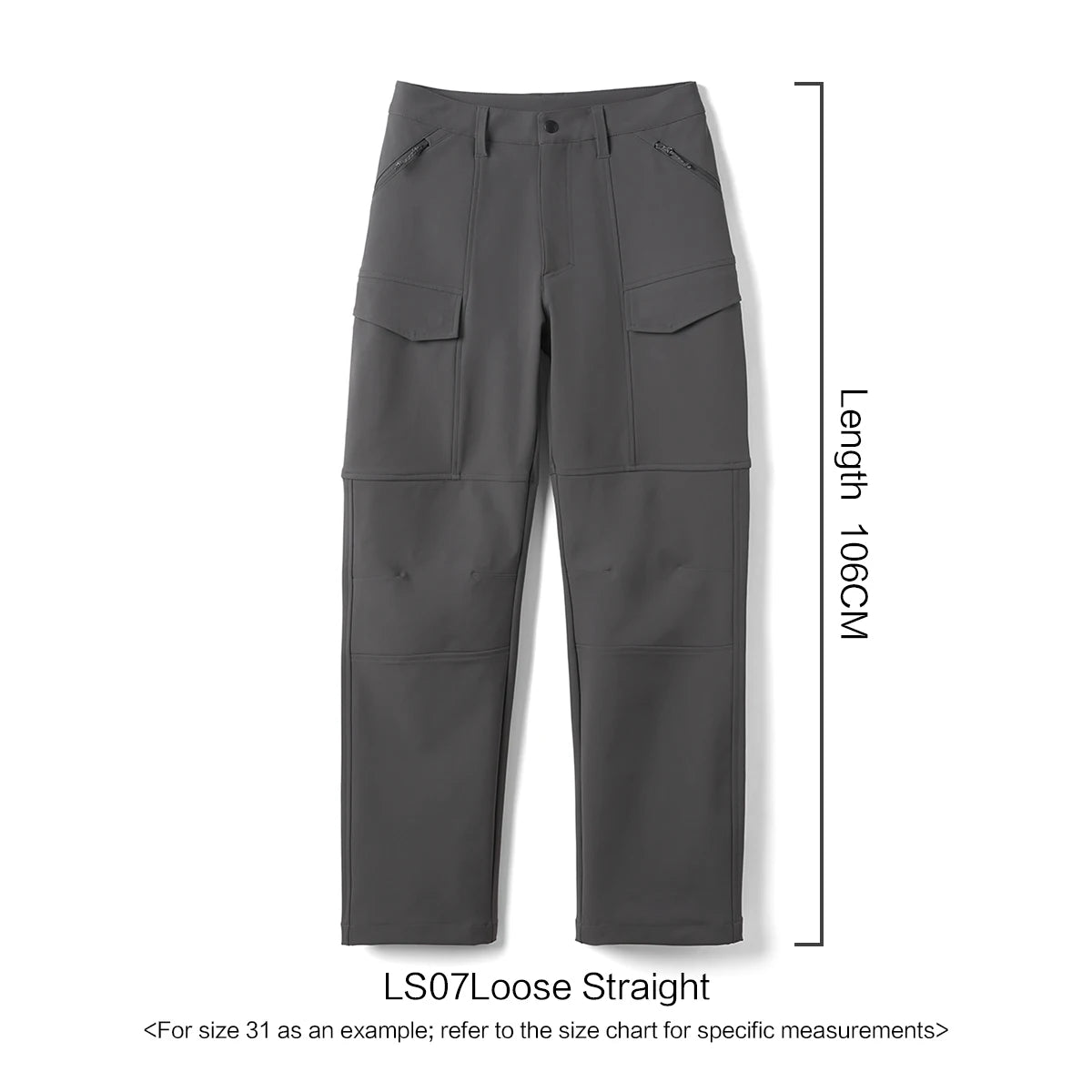 Loose Straight Water Repellent Softshell Hiking Trouser