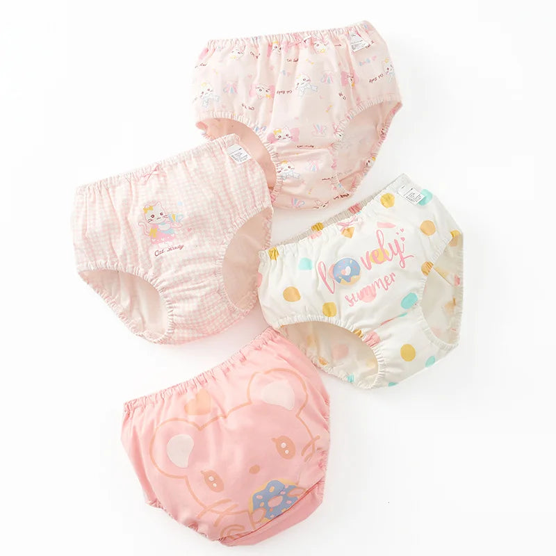 Girl Cotton Briefs Boxers Breathable Comfortable