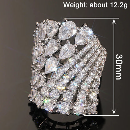 Full Round/Pear Cubic Zirconia Fashion Design Luxury