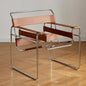 Single Chair Network Red Bauhaus Saddle Leather
