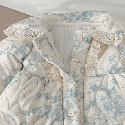 Infant Baby Girls Long Sleeve Cotton Jumpsuit