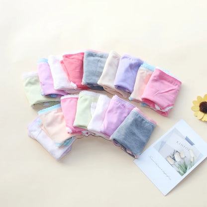 12PC Cotton Girls Underwear Briefs
