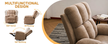 Rocking Recliner Chair, Modern Glider Recliner