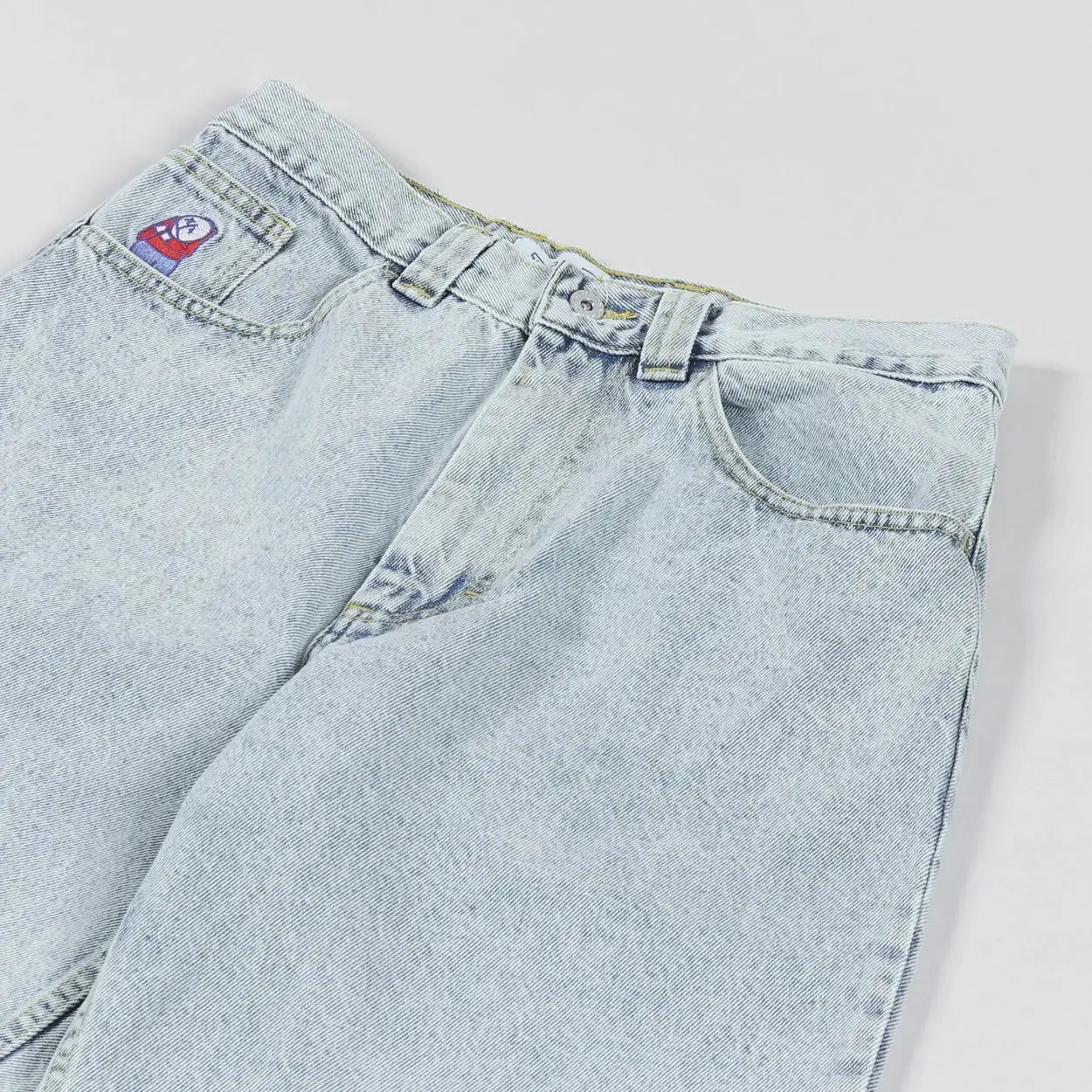 Big Boy Cartoon Graphic Streetwear Denim Shorts Men