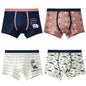 4Pcs Boys Boxer Striped Underwear