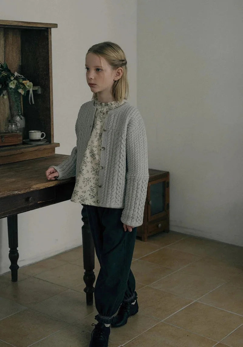 Long Sleeve Girls Top Pant Suit