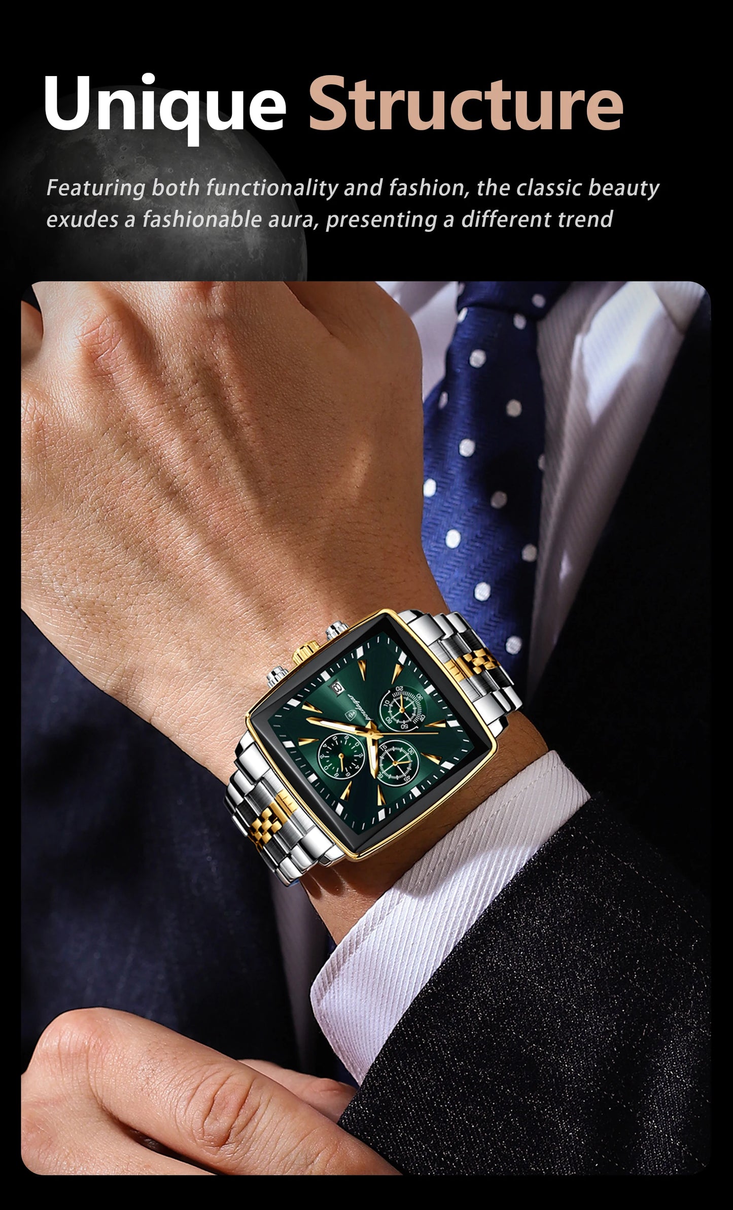 POEDAGAR Top Luxury Male Wristwatch Waterproof