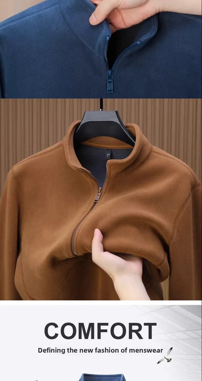 Zipper Hoodie Sweatshirt Fleece Lined Cardigan Jacket