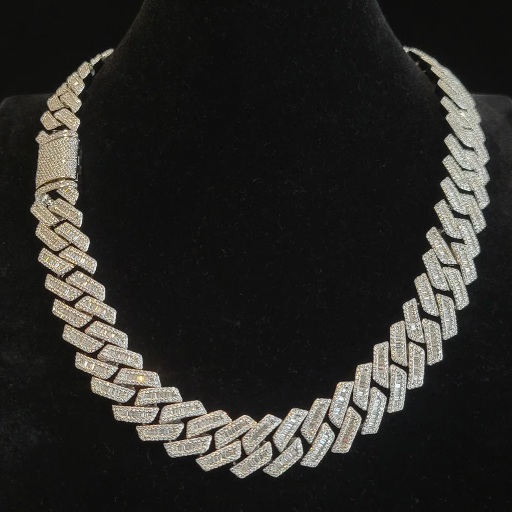 Fashion Square Design Cuban Link Chain Mens