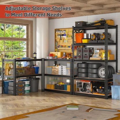 2020LBS Storage Shelves 5 Tier Heavy Duty, Adjustable