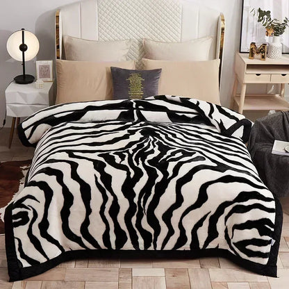 European Style Warm Raschel Blanket High End