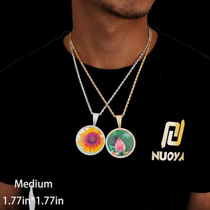 Hip Hop Jewelry Bling CZ Picture Necklace