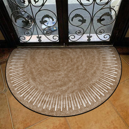 Semi-circular Carpet Outdoor Rug Modern Art