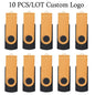10pcs Flash Drive Flash Memory Card Memory Stick