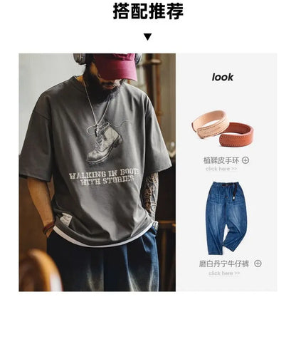 Vintage Graphic Printed Crewneck Loose Oversized Streetwear