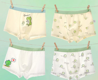 4PCS Mesh Breathable Comfort Boys  Antibacterial Underwear