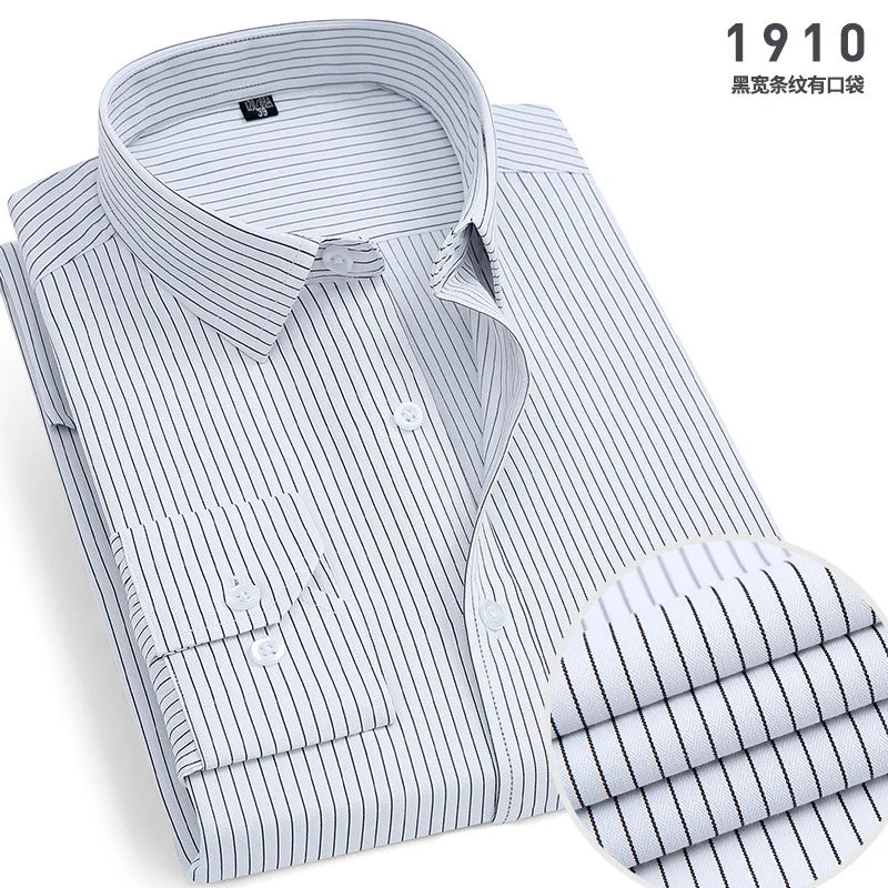Mens Long-sleeved Non-ironing Anti-wrinkle Shirts