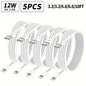 5Packs 10FT Long Lightning Charging Cable For iPhone