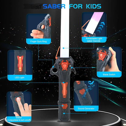 Lightsaber USB Rechargeable RGB Laser Sword