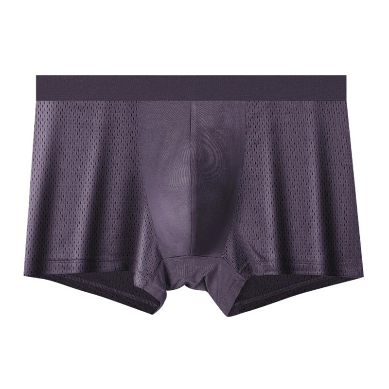 4pcs Mesh Bamboo Fiber Men's Boxerr XXXXL Large Size
