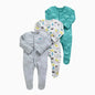 100% Cotton 3 Pcs Boys/Girls Romper Pajamas Jumpsuit