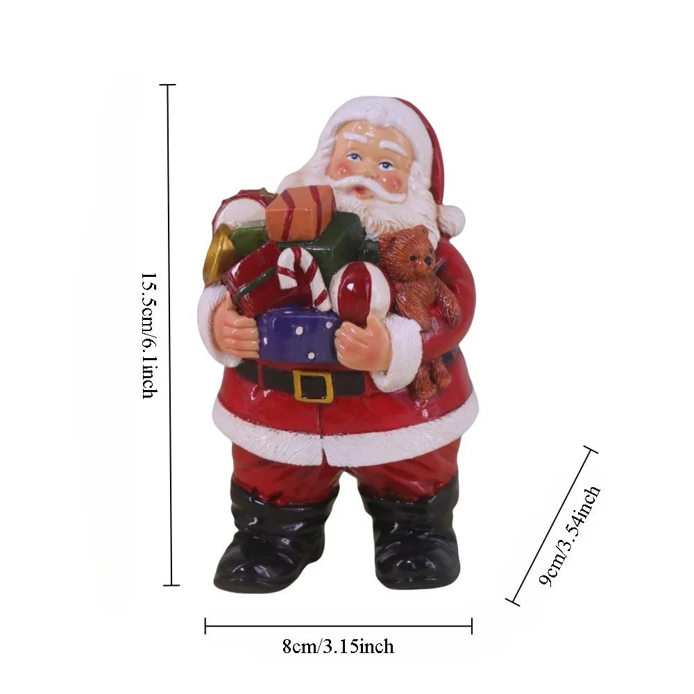 Resin Santa Claus Sculpture Holiday Accessories Decoration