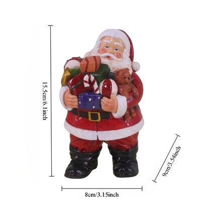 Resin Santa Claus Sculpture Holiday Accessories Decoration