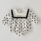 Infant Baby Girls Sleeveless Knit Rompers