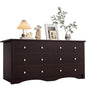 Black 6 Drawer Storage Chest of Drawers