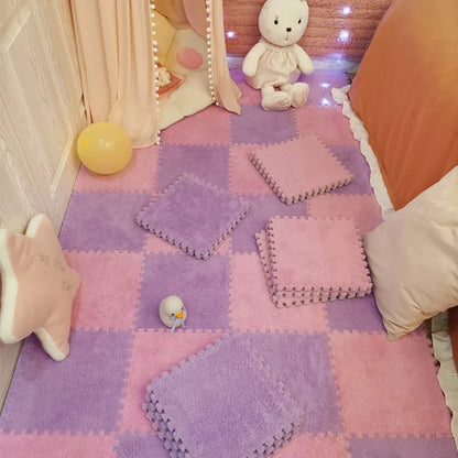 Soft Plush Foam Puzzle Carpet Warm Play Mats