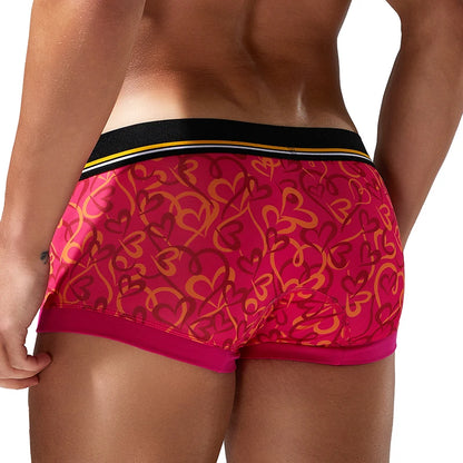 Heart Cotton Boxer Briefs Comfortable Breathable