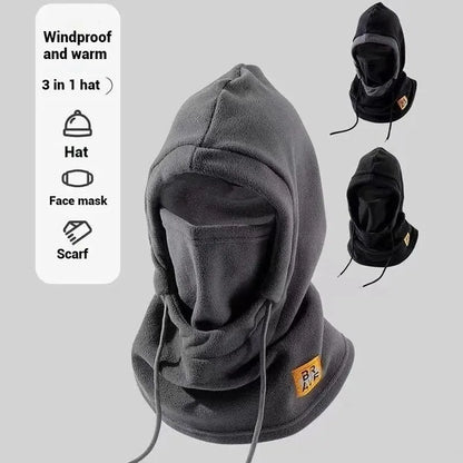 Winter Warm Hat with Mask and Neck Warmer 3-in-1