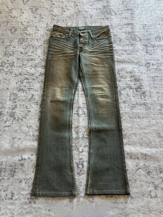 Retro Casual Rock Style Micro-Horn Jeans