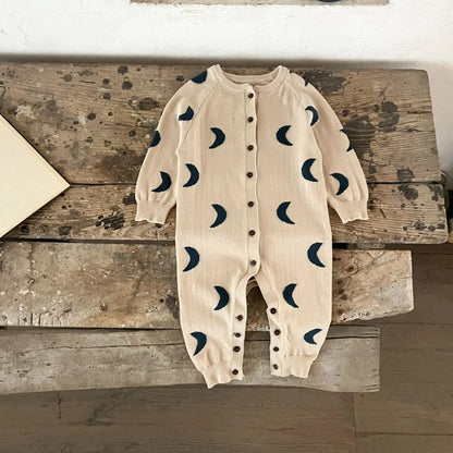 Boy/Girl Pure Cotton Cartoon Crawling Clothes